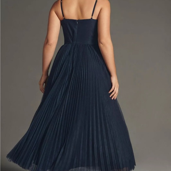 NWT Anthropologie Hutch Sweetheart Pleated Maxi Dress Size 24w - Picture 4 of 7